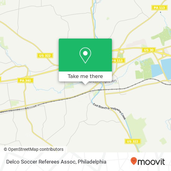 Delco Soccer Referees Assoc map