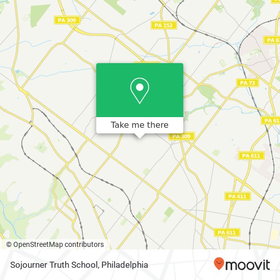 Mapa de Sojourner Truth School