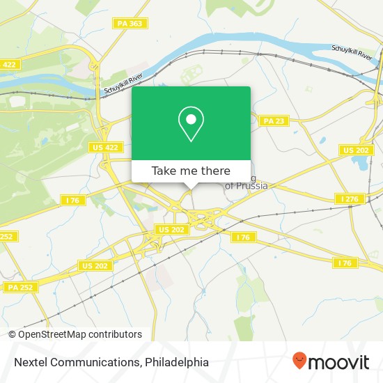 Mapa de Nextel Communications