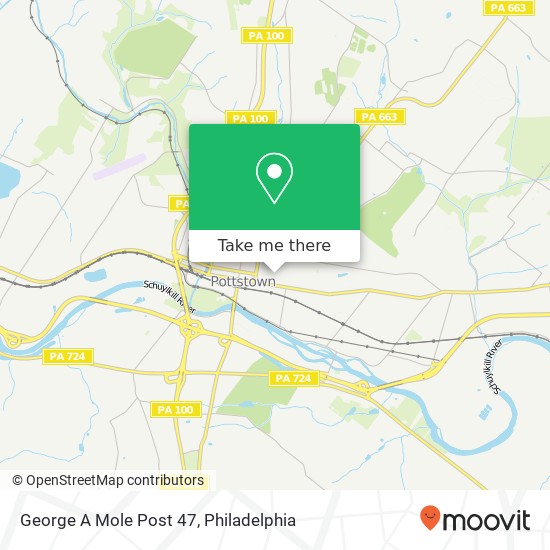 George A Mole Post 47 map