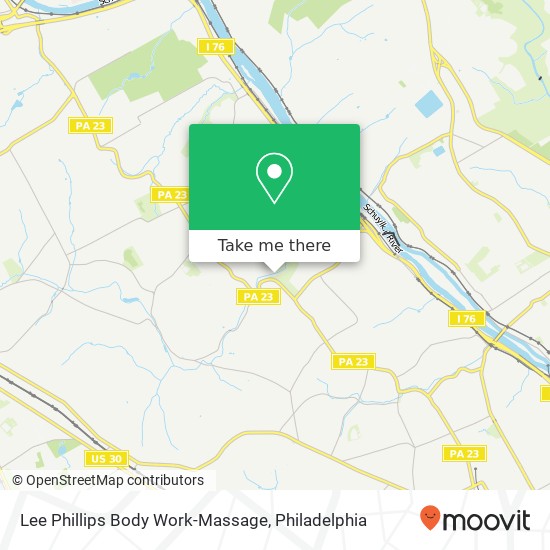 Lee Phillips Body Work-Massage map