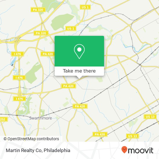 Martin Realty Co map