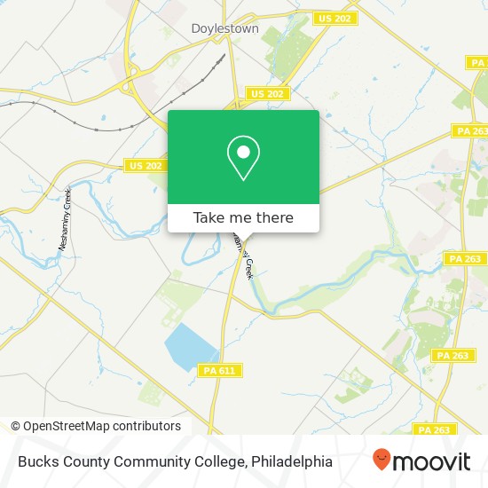Bucks County Community College map