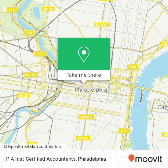 P A Inst-Certified Accountants map