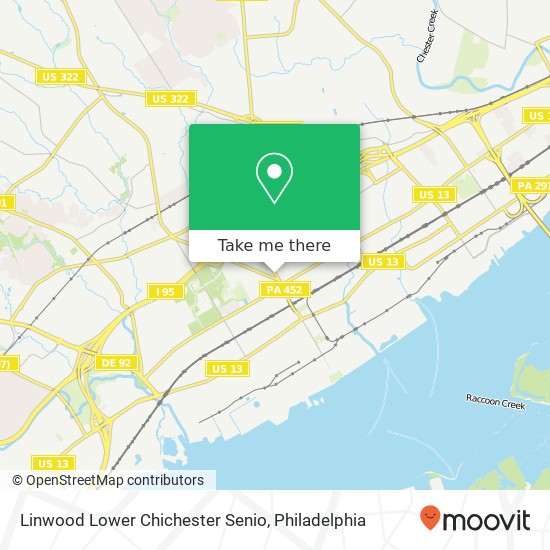 Mapa de Linwood Lower Chichester Senio