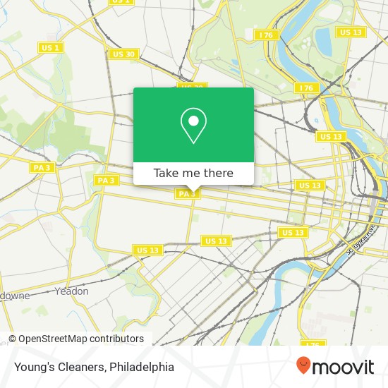 Young's Cleaners map