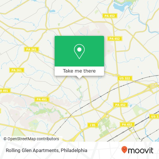 Mapa de Rolling Glen Apartments