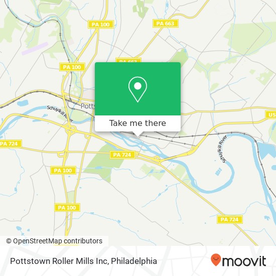 Mapa de Pottstown Roller Mills Inc