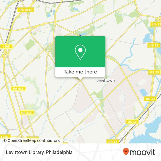 Mapa de Levittown Library