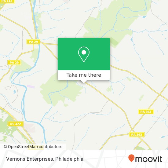 Vernons Enterprises map