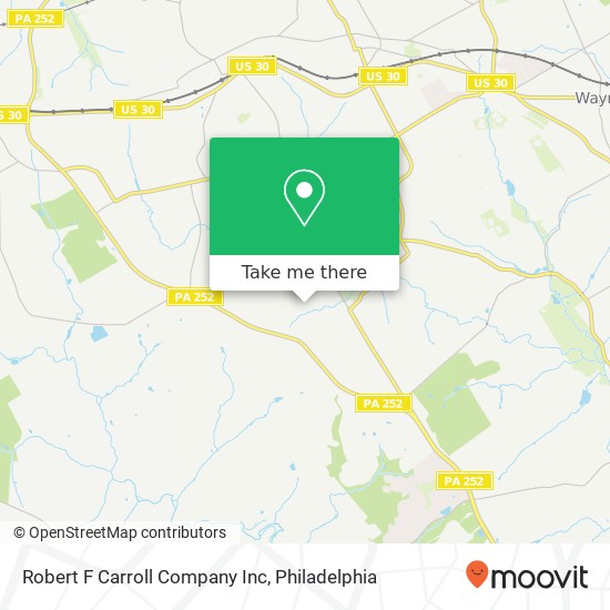 Mapa de Robert F Carroll Company Inc