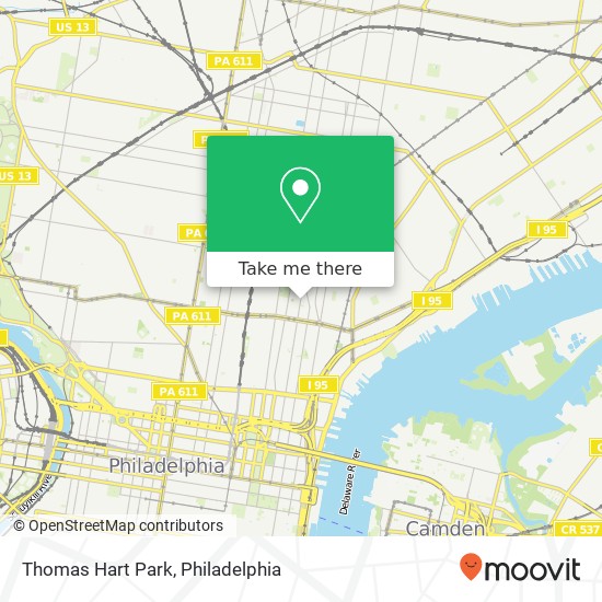 Thomas Hart Park map