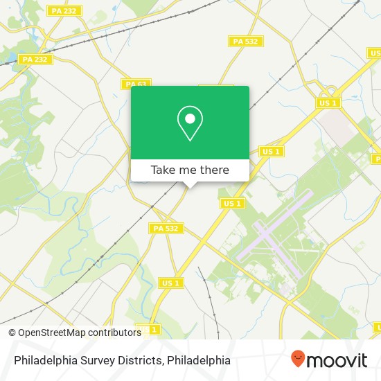Mapa de Philadelphia Survey Districts