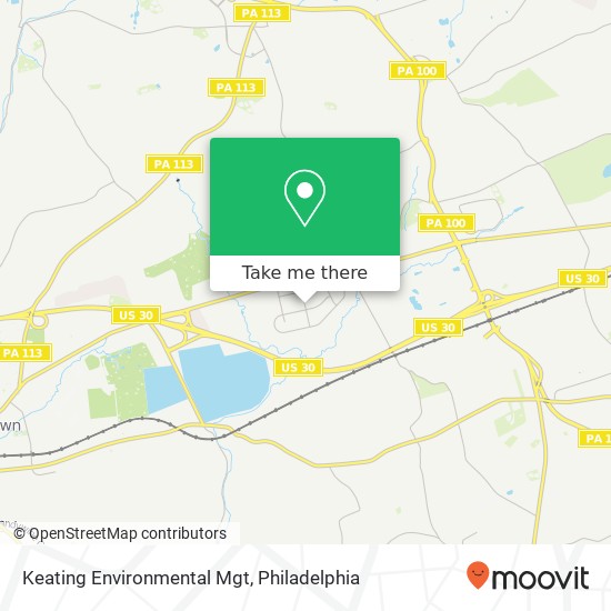 Mapa de Keating Environmental Mgt