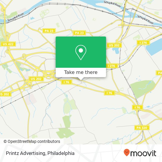 Printz Advertising map