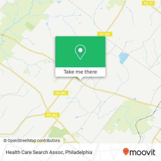 Health Care Search Assoc map