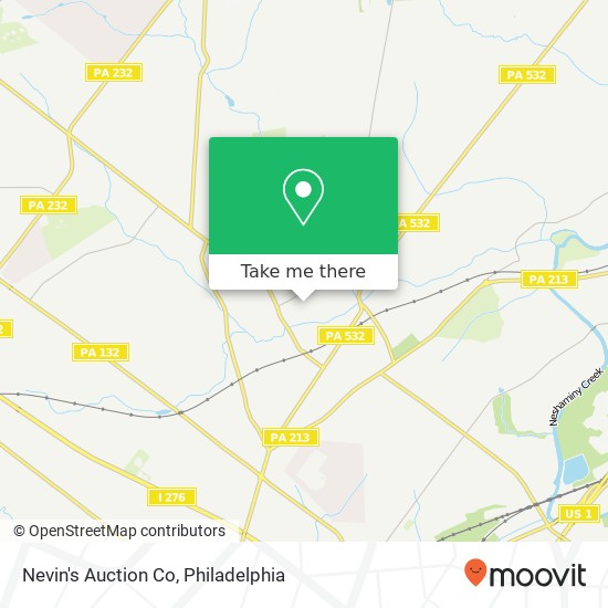 Nevin's Auction Co map