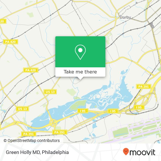 Green Holly MD map