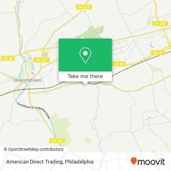 American Direct Trading map