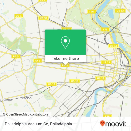 Philadelphia Vacuum Co map