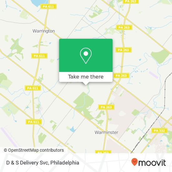 Mapa de D & S Delivery Svc