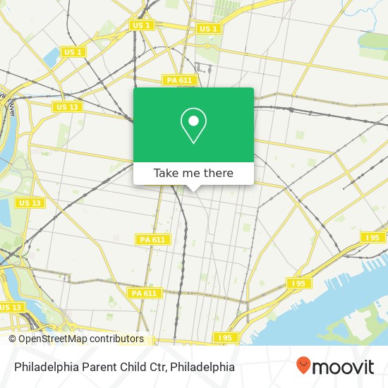 Mapa de Philadelphia Parent Child Ctr