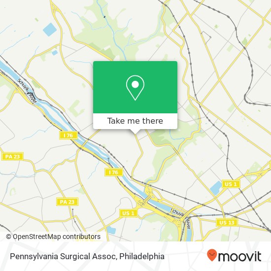 Mapa de Pennsylvania Surgical Assoc