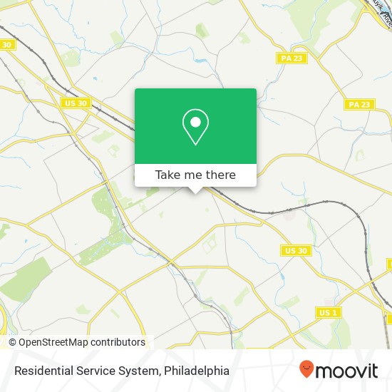 Residential Service System map