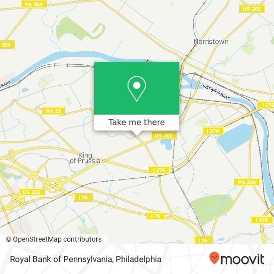 Royal Bank of Pennsylvania map