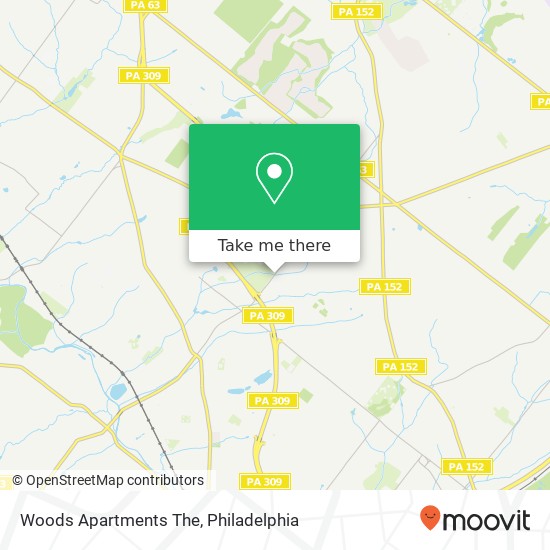 Mapa de Woods Apartments The