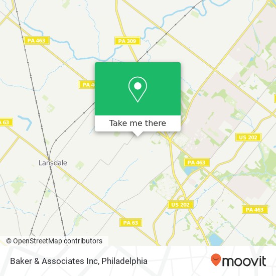 Baker & Associates Inc map