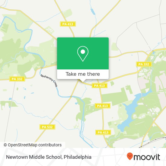 Mapa de Newtown Middle School