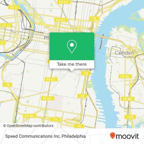 Speed Communications Inc map