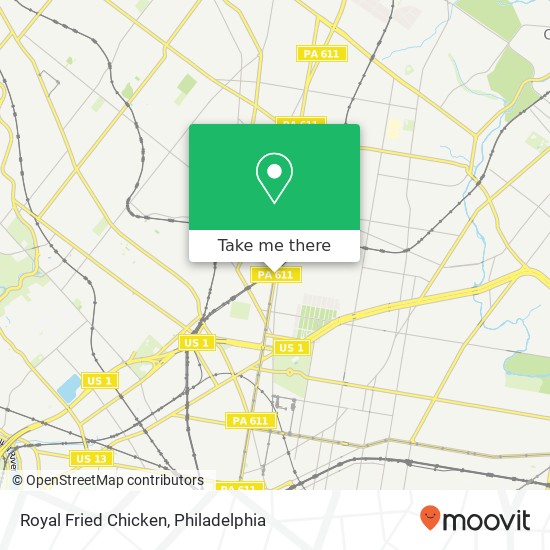 Mapa de Royal Fried Chicken