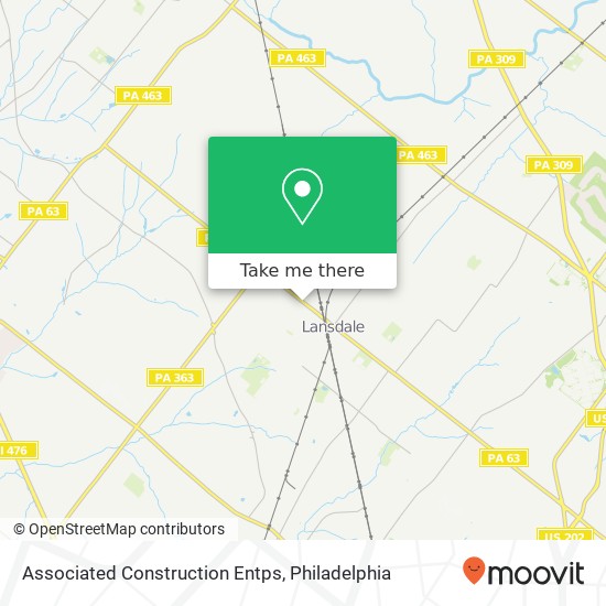 Associated Construction Entps map