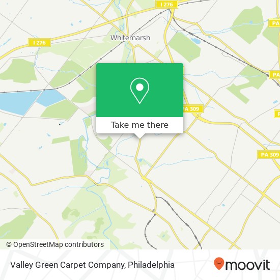 Valley Green Carpet Company map