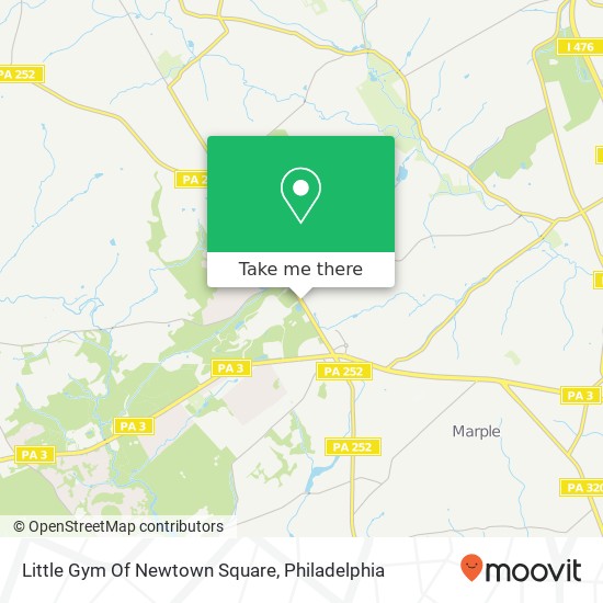Little Gym Of Newtown Square map