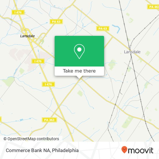 Commerce Bank NA map