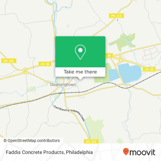 Faddis Concrete Products map