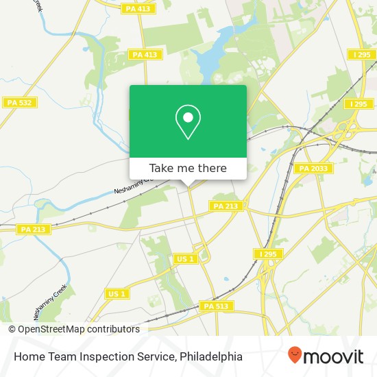 Mapa de Home Team Inspection Service