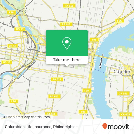 Columbian Life Insurance map