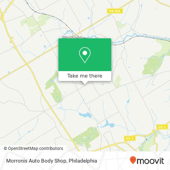 Morronis Auto Body Shop map