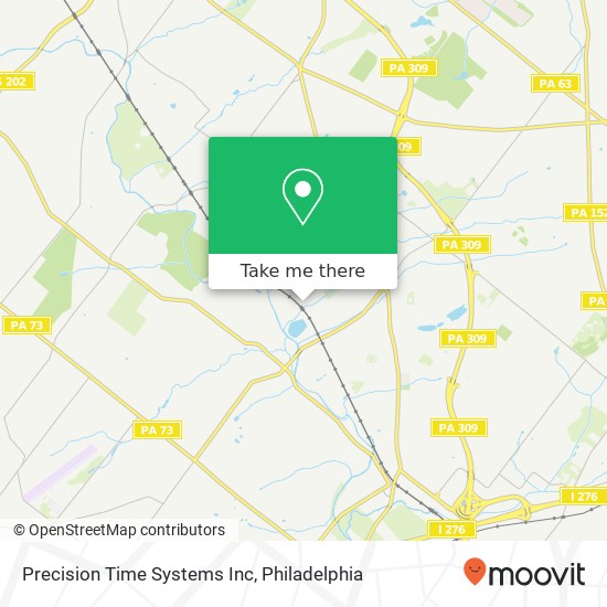 Mapa de Precision Time Systems Inc