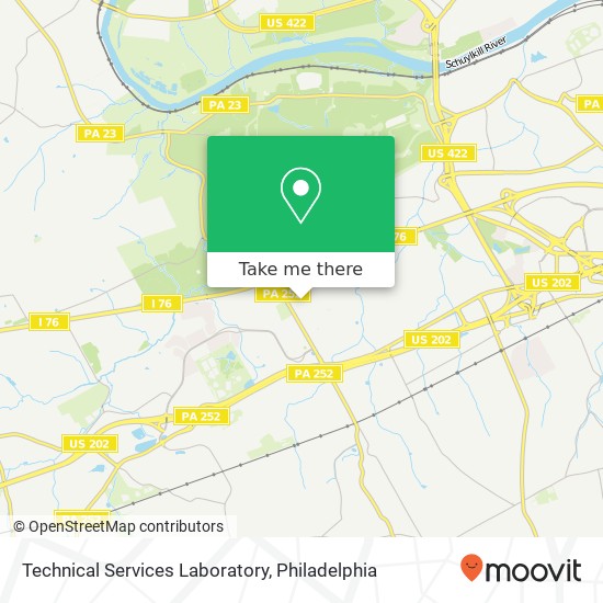 Technical Services Laboratory map