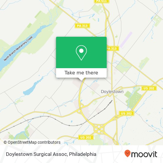 Doylestown Surgical Assoc map