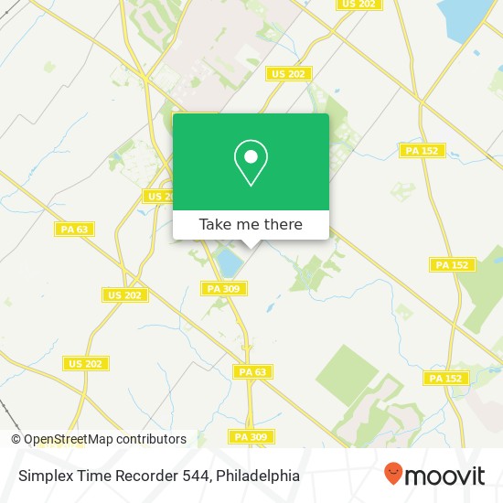 Mapa de Simplex Time Recorder 544