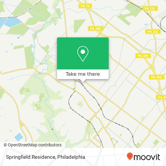 Springfield Residence map