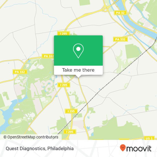 Quest Diagnostics map