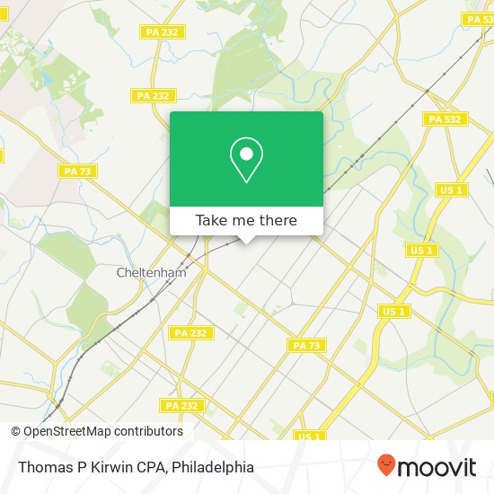 Thomas P Kirwin CPA map