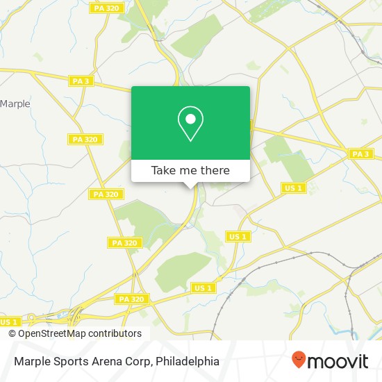 Mapa de Marple Sports Arena Corp